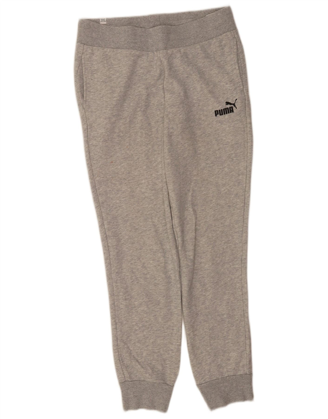 Puma Womens Tracksuit Trousers Joggers UK 12 Medium Grey Cotton