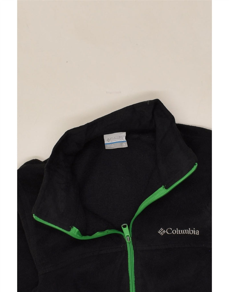 COLUMBIA Mens Fleece Jacket UK 36 Small Black Polyester | Vintage Columbia | Thrift | Second-Hand Columbia | Used Clothing | Messina Hembry 