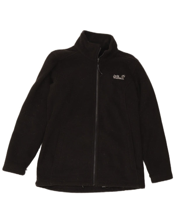 Jack Wolfskin Womens Fleece Jacket UK 12/14 Medium Black Polyester