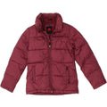 KAPPA Girls Padded Jacket 7-8 Years Maroon Polyamide Vintage Kappa and Second-Hand Kappa from Messina Hembry 
