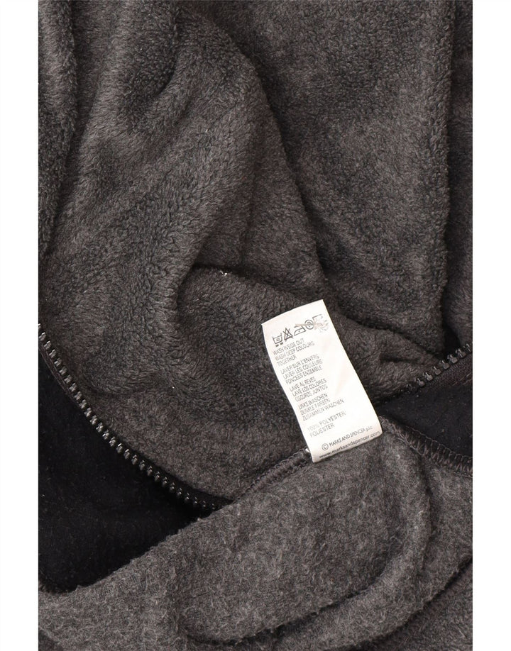 Marks & Spencer Mens Fleece Jacket UK 42 XL Grey Polyester