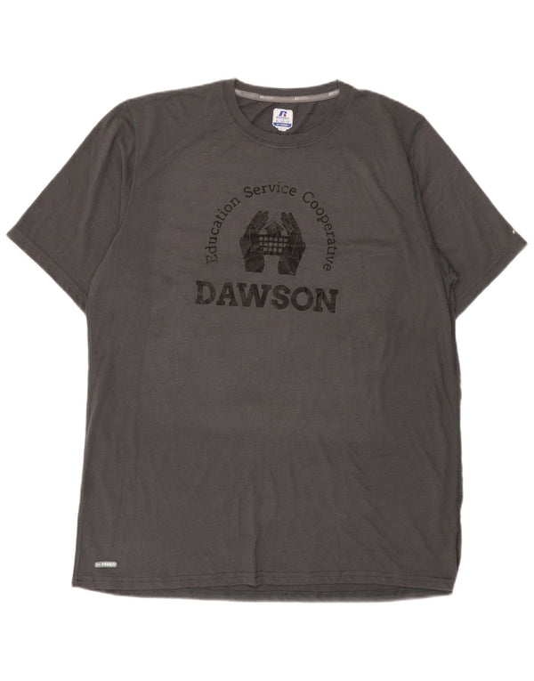 Russell Athletic Mens Dawson Graphic T-Shirt Top XL Grey