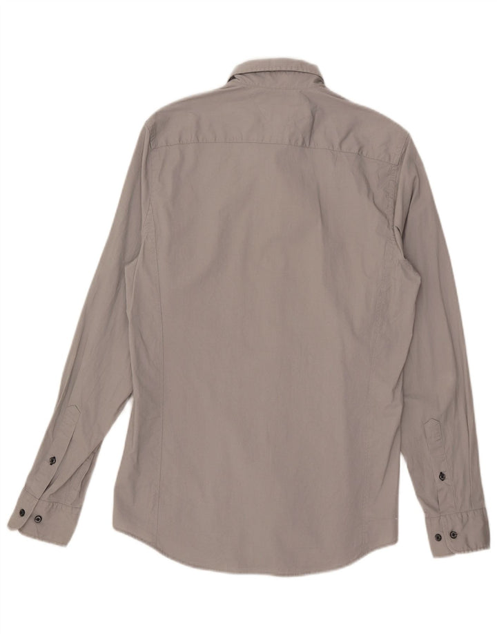 Tommy Hilfiger Mens Extra Slim Fit Shirt Medium Grey Cotton