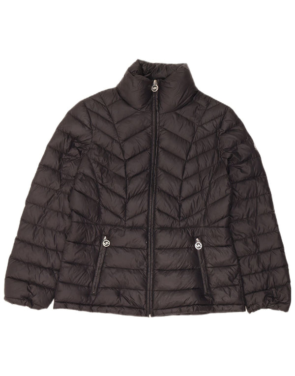 Michael Kors Womens Padded Jacket UK 10 Small Black Nylon