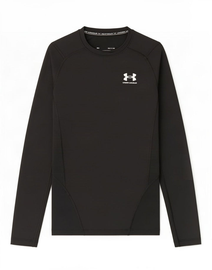 Under Armour Mens Heat Gear Top Long Sleeve Small Black