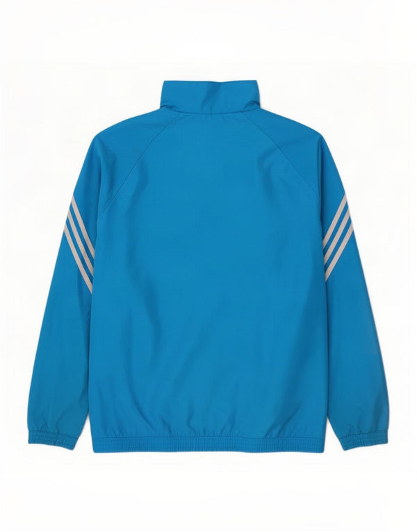 Adidas Mens Graphic Tracksuit Top Jacket Medium Blue Polyester