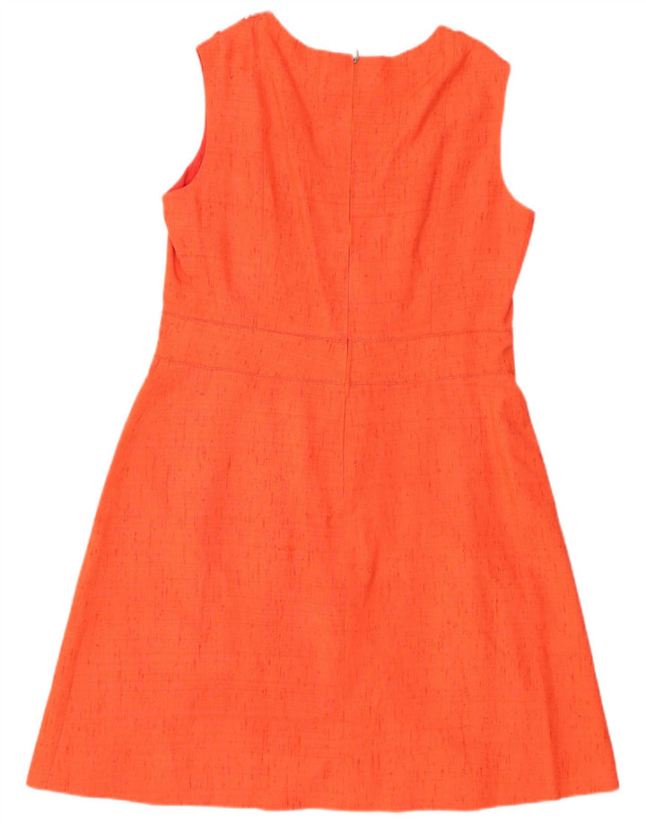 Vintage Womens 3 Button 2 Piece Set UK 12 Medium Orange Silk