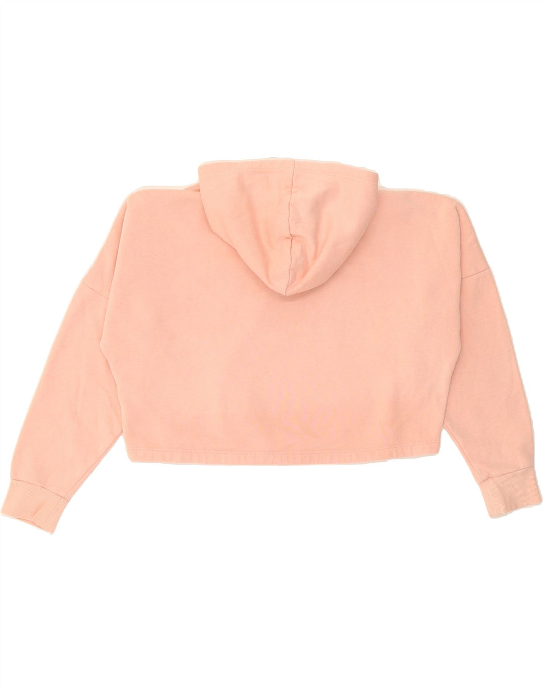 PUMA Girls Crop Graphic Oversized Hoodie Jumper 11-12 Years Beige Vintage Puma and Second-Hand Puma from Messina Hembry 