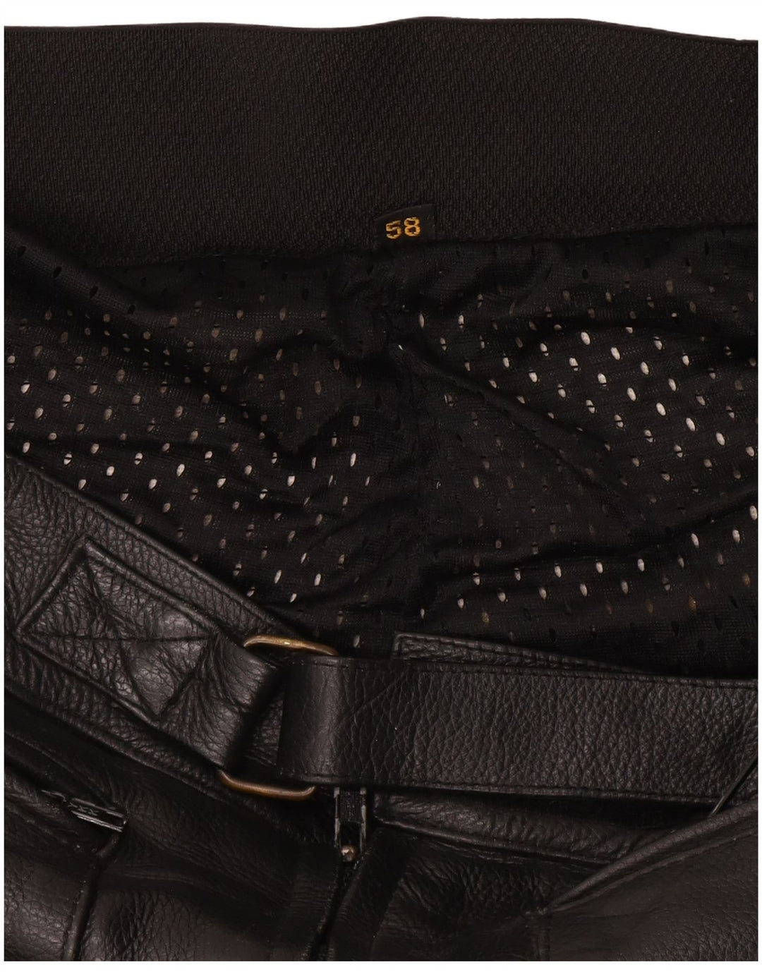 Richa Mens Leather Biker 2 Piece Set 3XL W48 L26 Black Colourblock