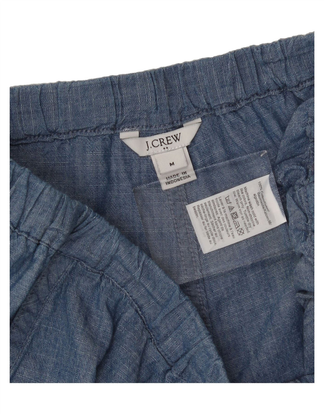 J. CREW Womens Casual Shorts Medium W30  Blue Cotton Vintage J. Crew and Second-Hand J. Crew from Messina Hembry 