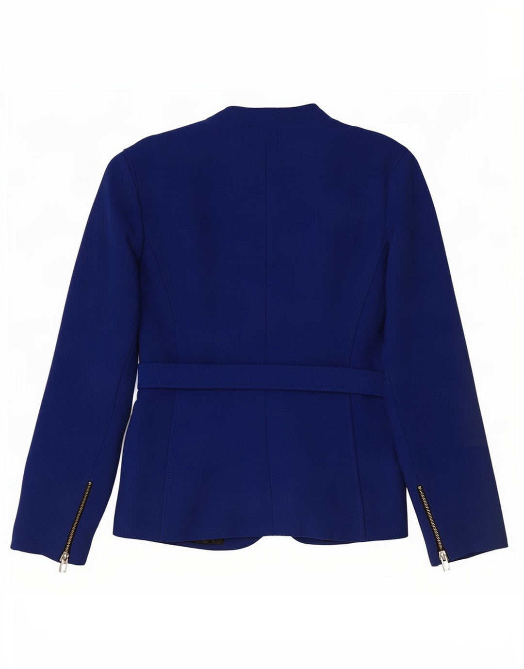 Zara Womens 1 Button Blazer Jacket UK 16 Large Blue Viscose