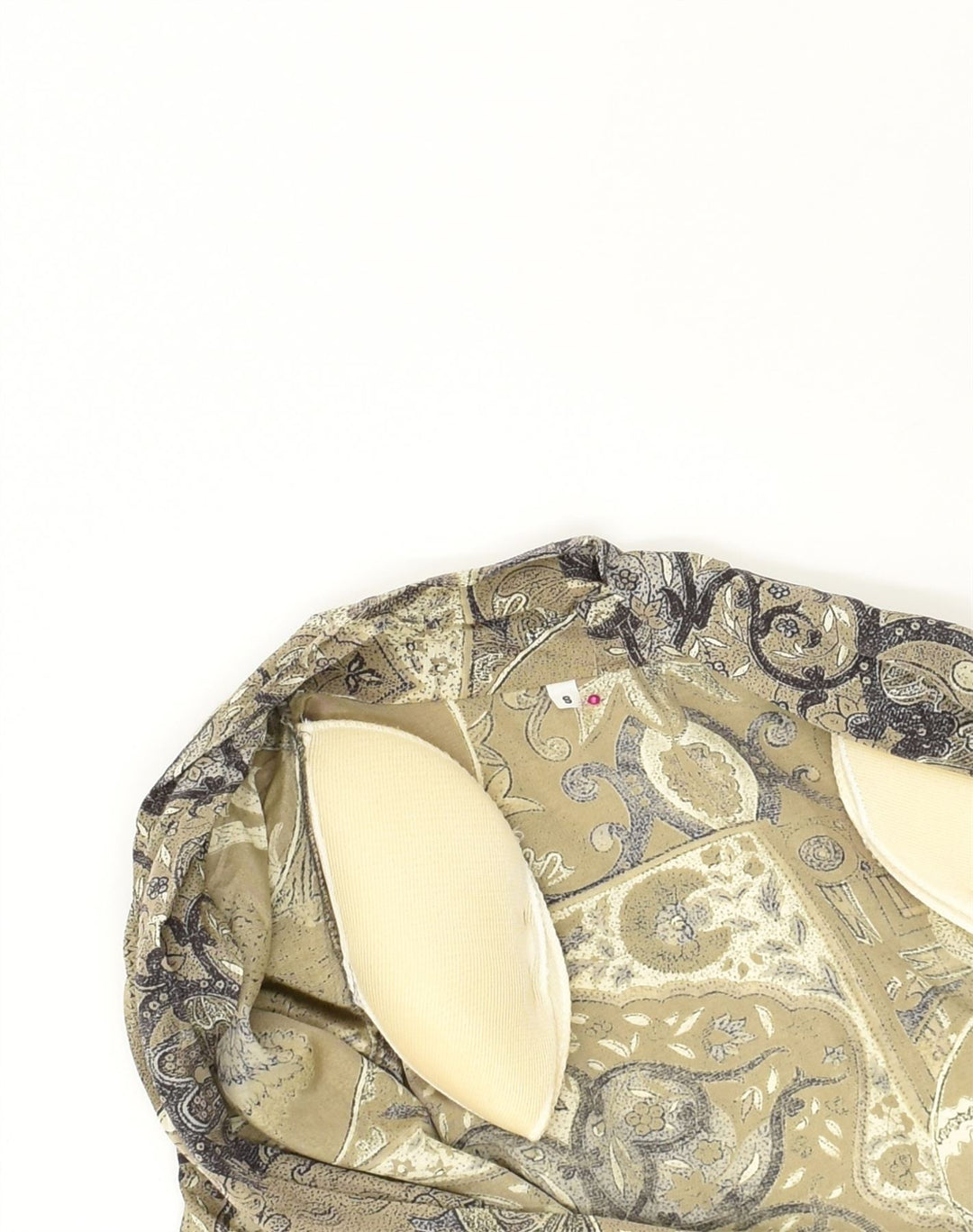 VINTAGE Womens 1 Button Blazer Jacket UK 10 Small Brown Floral Viscose | Vintage Vintage | Thrift | Second-Hand Vintage | Used Clothing | Messina Hembry 