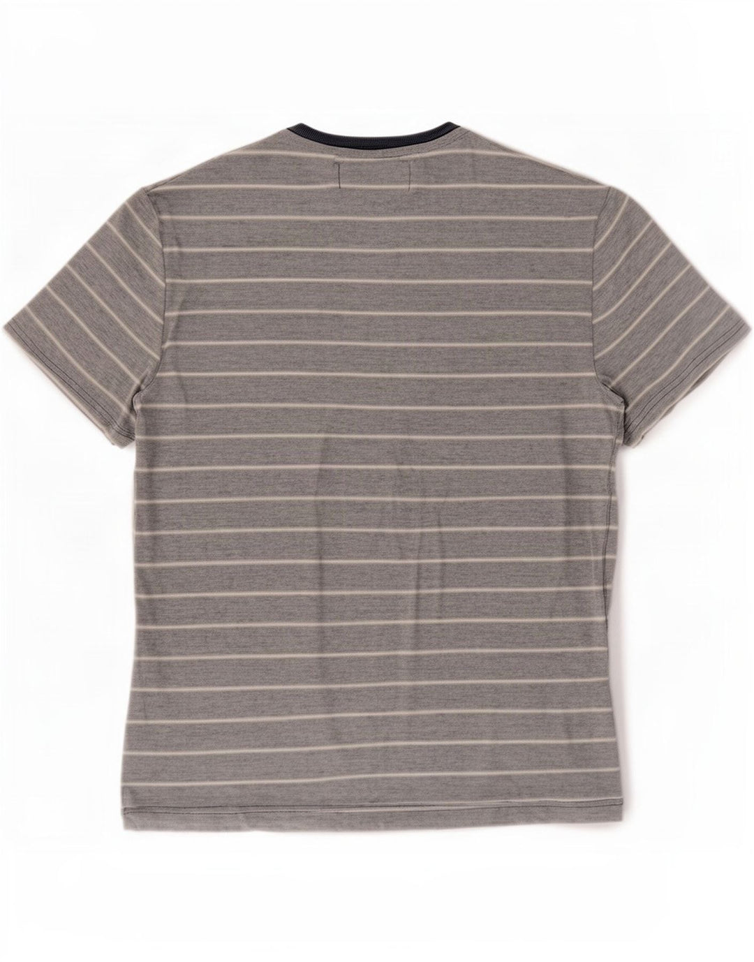 Penguin Mens T-Shirt Top Medium Blue Striped