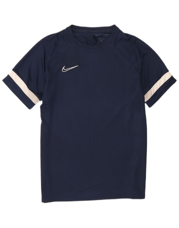 Nike Mens Dri Fit T-Shirt Top XL Navy Blue Colourblock