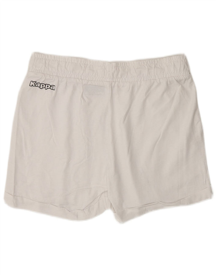 Kappa Womens Sport Shorts UK 14 Large  White