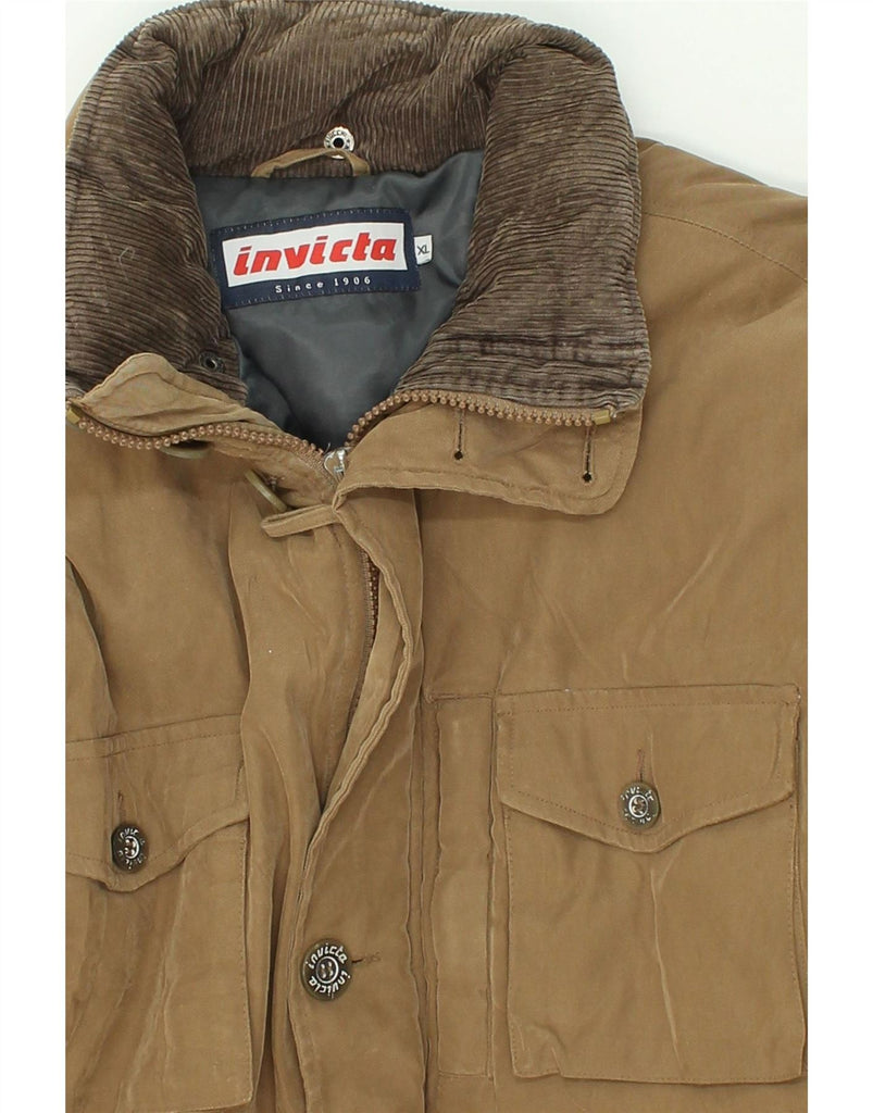 INVICTA Mens Utility Jacket UK 42 XL Beige Polyamide Vintage Invicta and Second-Hand Invicta from Messina Hembry 