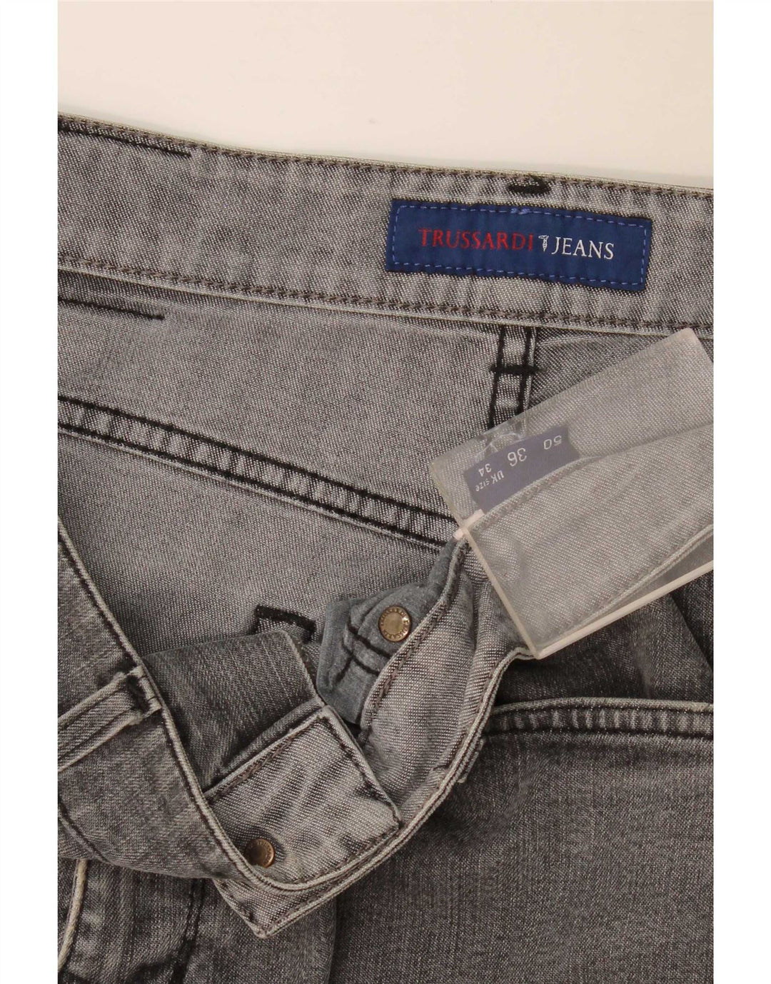 Trussardi Womens Straight Jeans W34 L34 Grey
