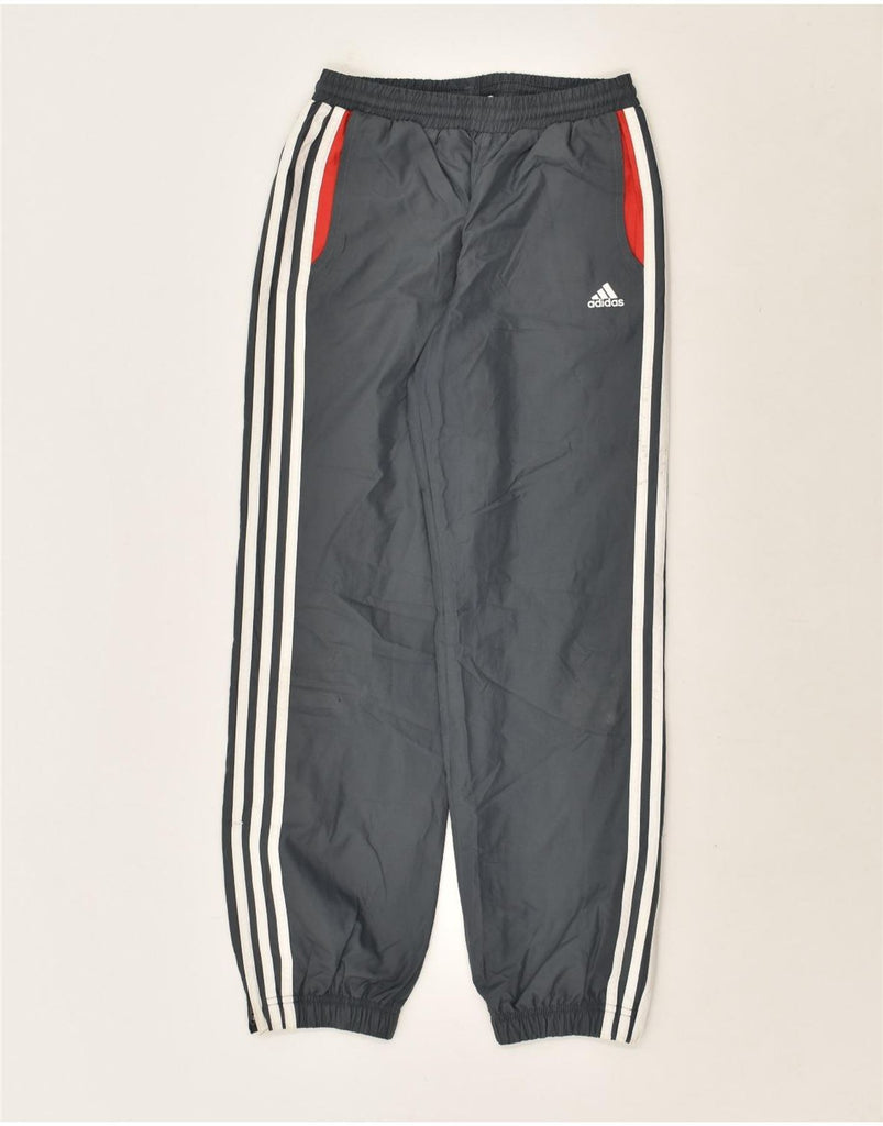 ADIDAS Boys Tracksuit Trousers Joggers 11-12 Years Grey Polyester | Vintage Adidas | Thrift | Second-Hand Adidas | Used Clothing | Messina Hembry 