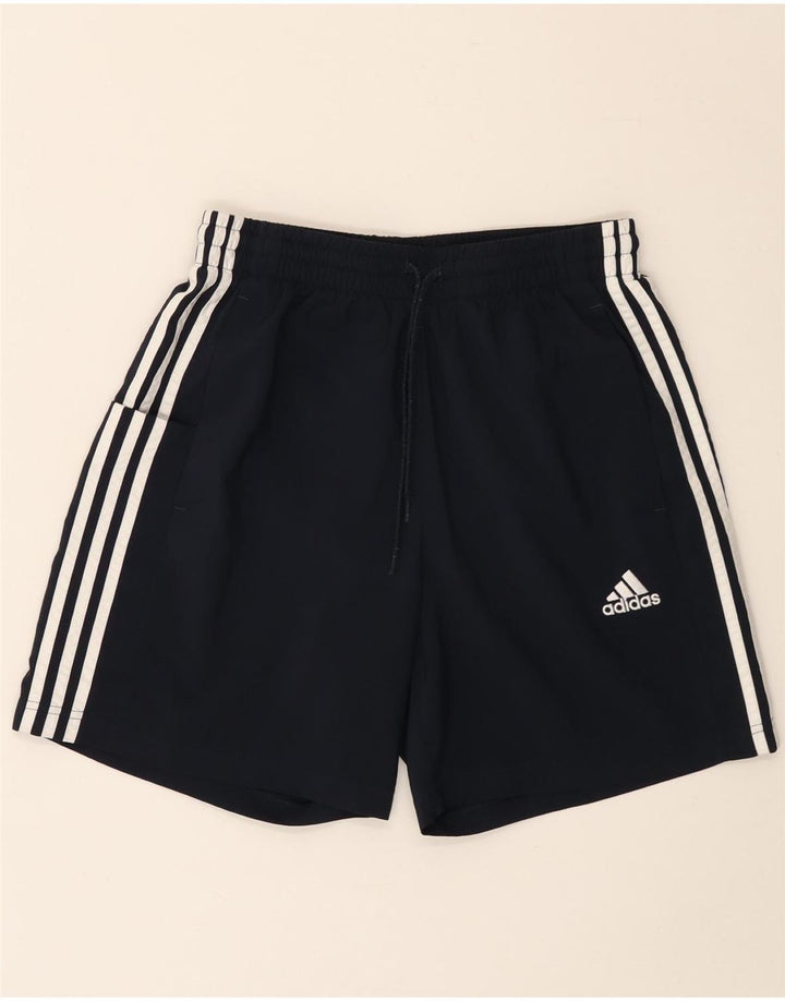 ADIDAS Mens Sport Shorts Medium  Navy Blue Polyester