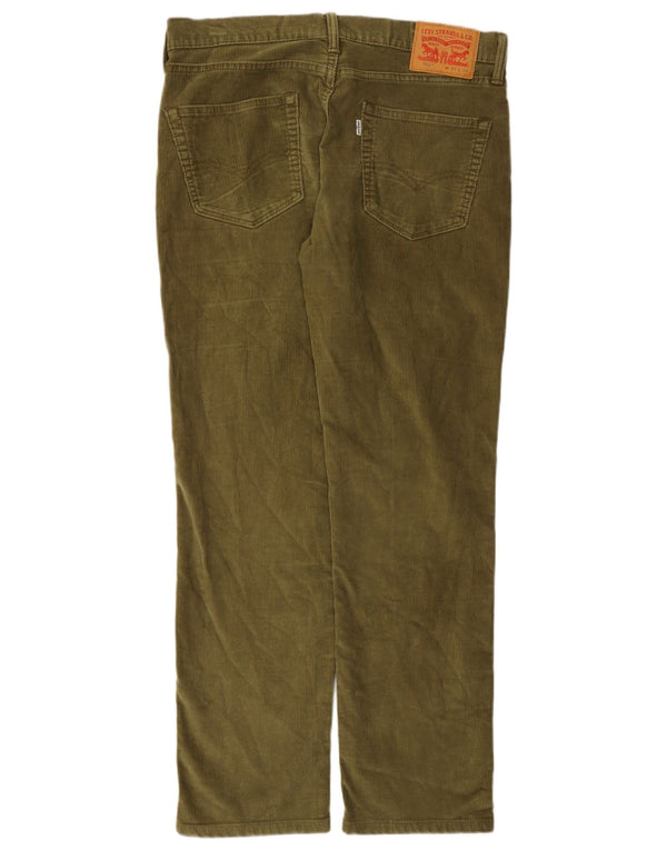 Levi's Mens 511 Slim Corduroy Trousers W33 L30 Khaki Cotton