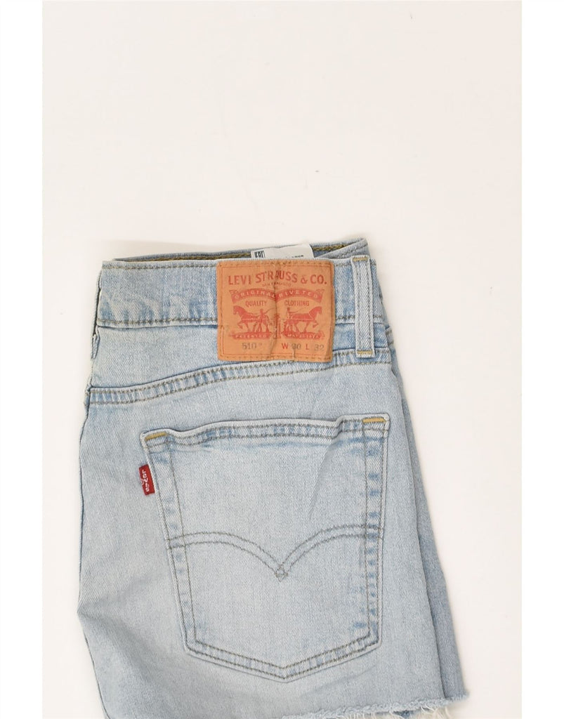 LEVI'S Womens 510 Denim Hot Pants W30 Medium Blue Cotton | Vintage Levi's | Thrift | Second-Hand Levi's | Used Clothing | Messina Hembry 