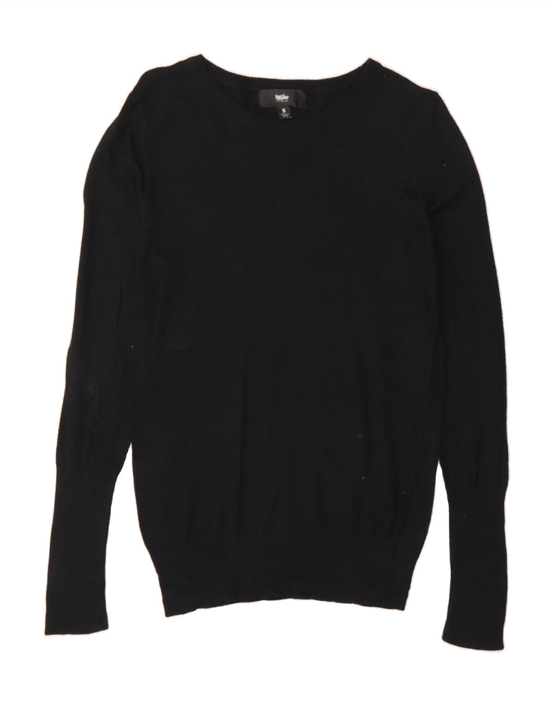 MOSSIMO Womens Boat Neck Jumper Sweater UK 10 Small Black Nylon Vintage Mossimo and Second-Hand Mossimo from Messina Hembry 