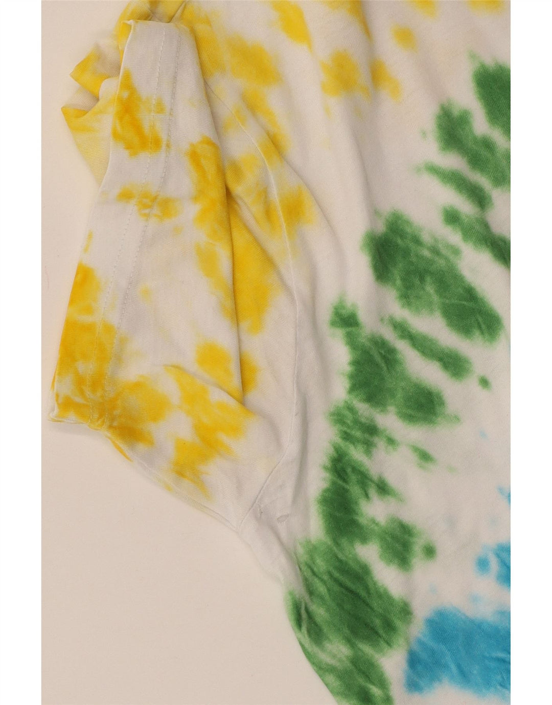 CHAMPION Womens T-Shirt Top UK 16 Large Multicoloured Tie Dye Cotton