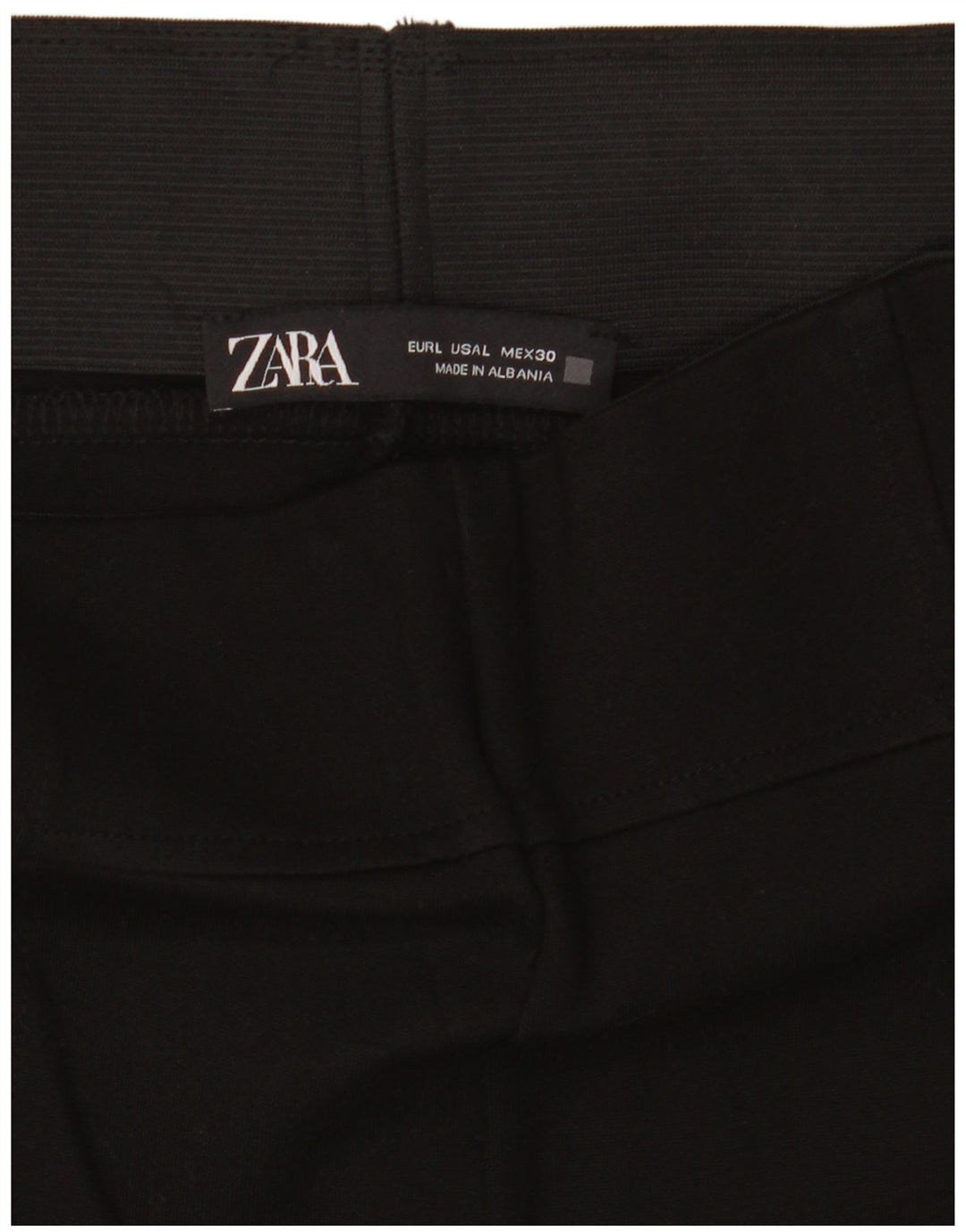 ZARA Womens Slim Chino Trousers W34 L28 Black