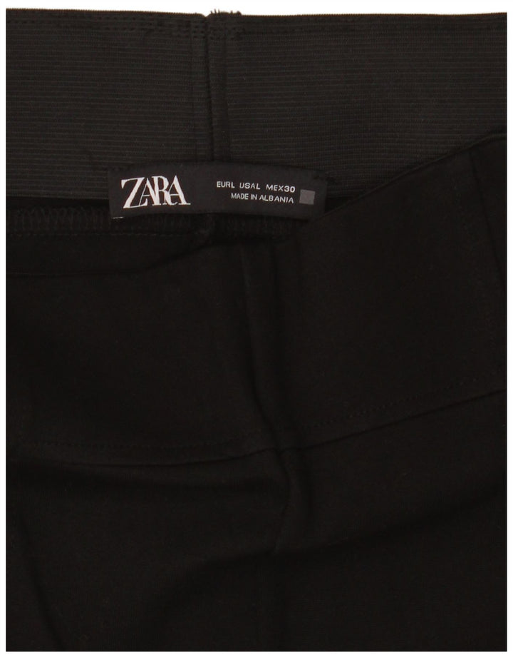 ZARA Womens Slim Chino Trousers W34 L28 Black