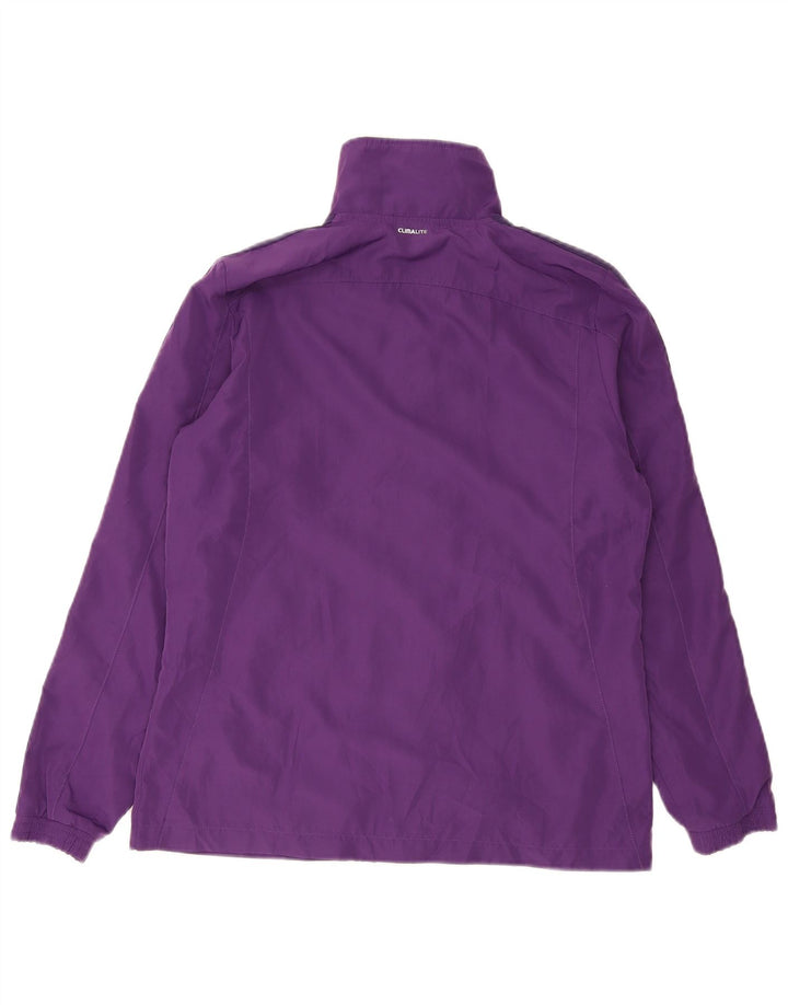 Adidas Womens Climalite Tracksuit Top Jacket UK 12 Medium  Purple Polyester