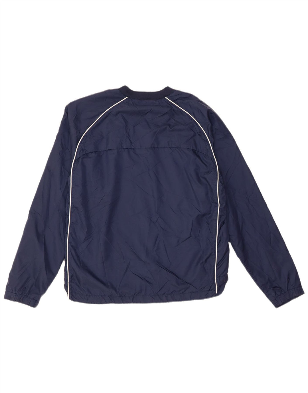 Nike Mens Pullover Tracksuit Top UK 39/41 Medium Navy Blue Nylon