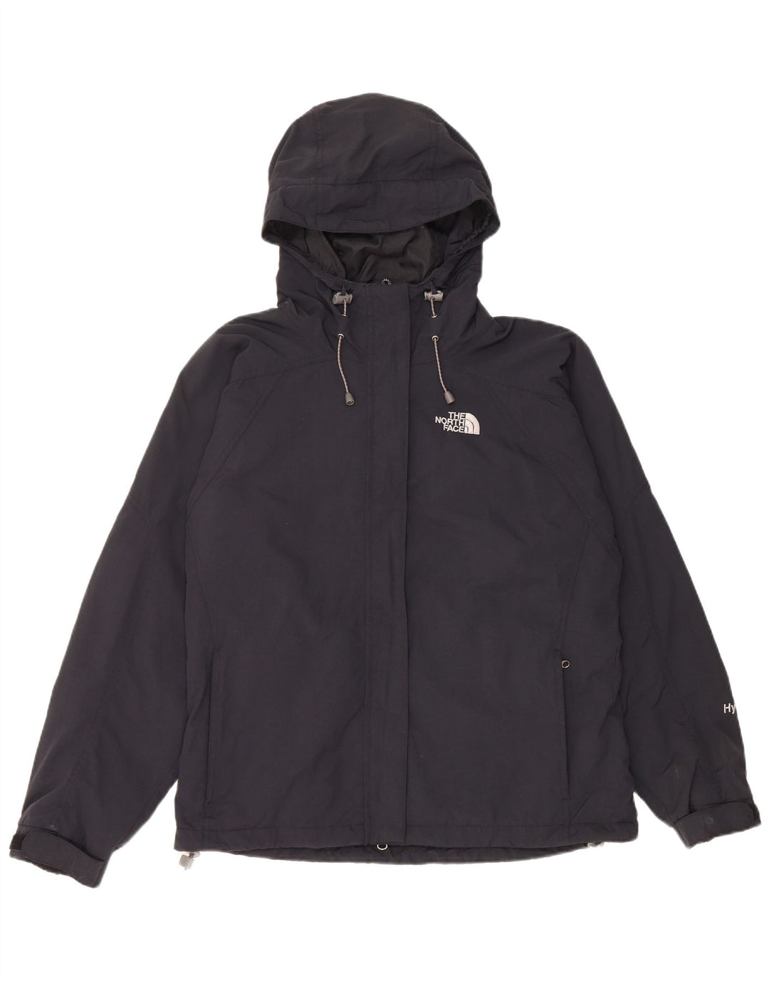 The North Face Womens Hooded Windbreaker Jacket UK 14 Medium Black