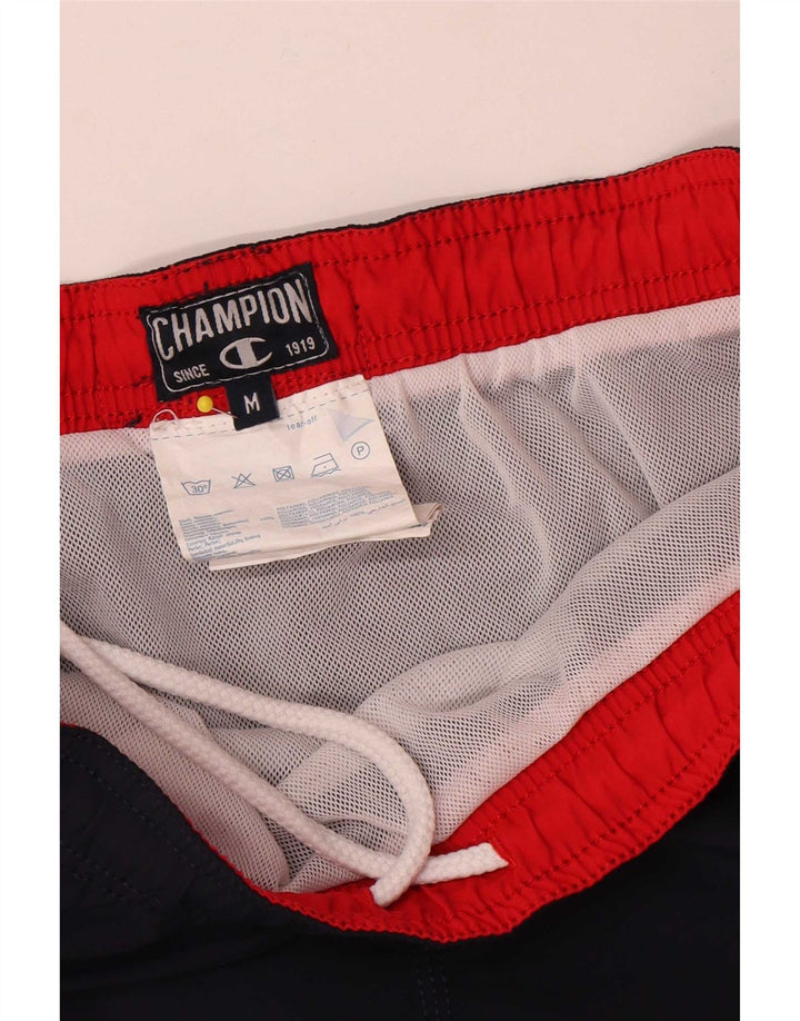 Champion Mens Graphic Swimming Shorts Medium  Navy Blue Polyester