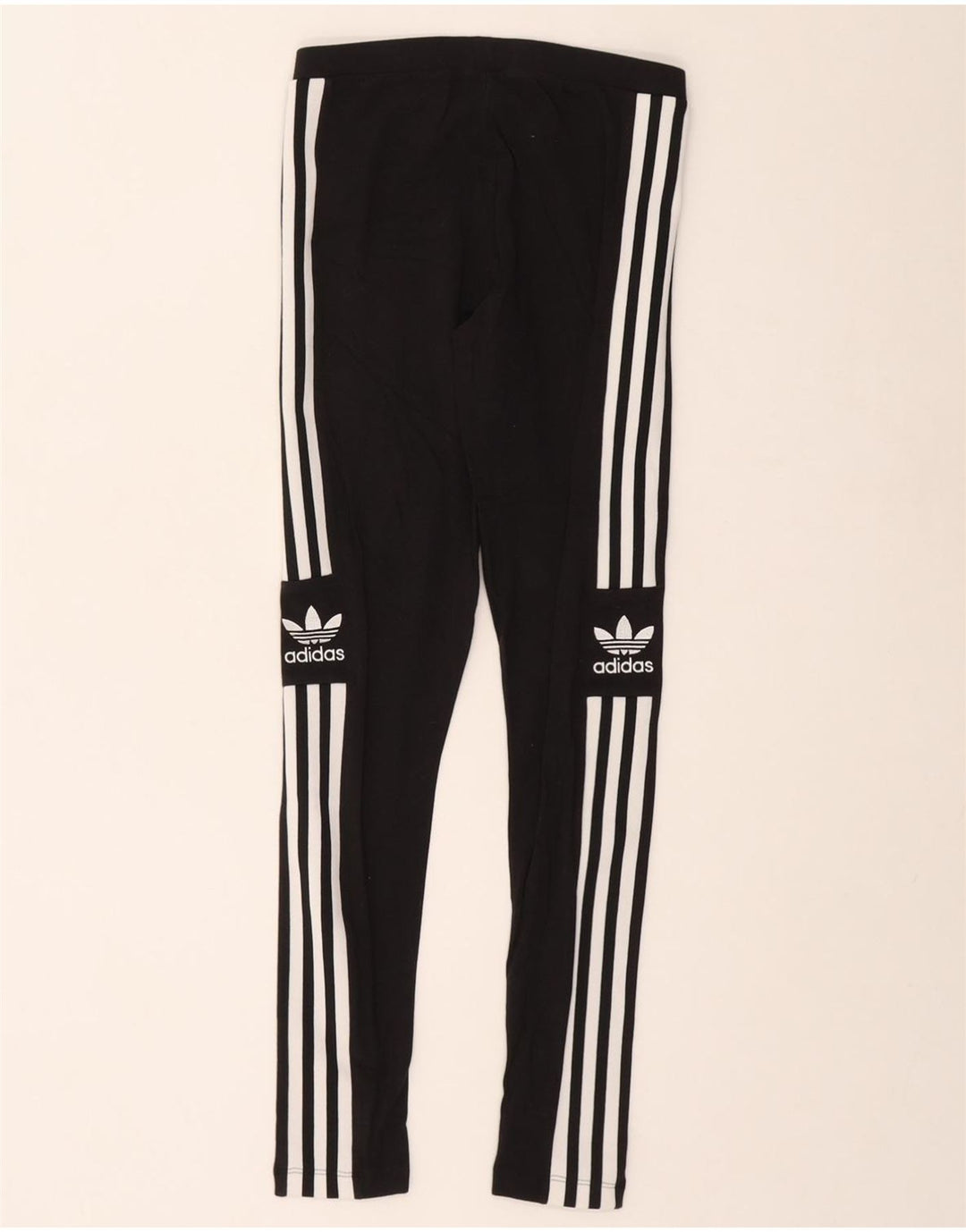 ADIDAS Womens Leggings UK 8 Small Black Cotton