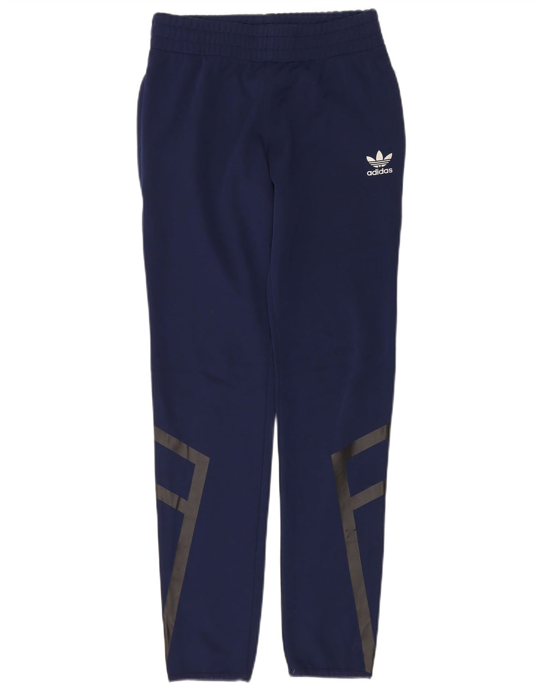 Adidas Mens Graphic Tracksuit Trousers Small Navy Blue Polyester