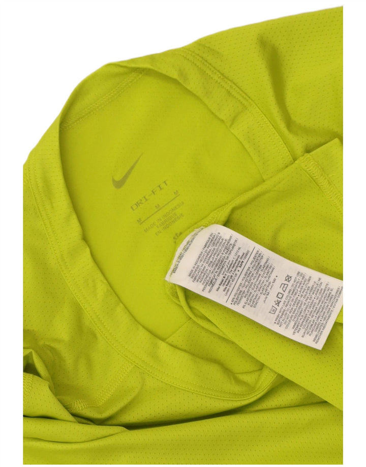 Nike Mens Dri Fit T-Shirt Top Medium Green Polyester