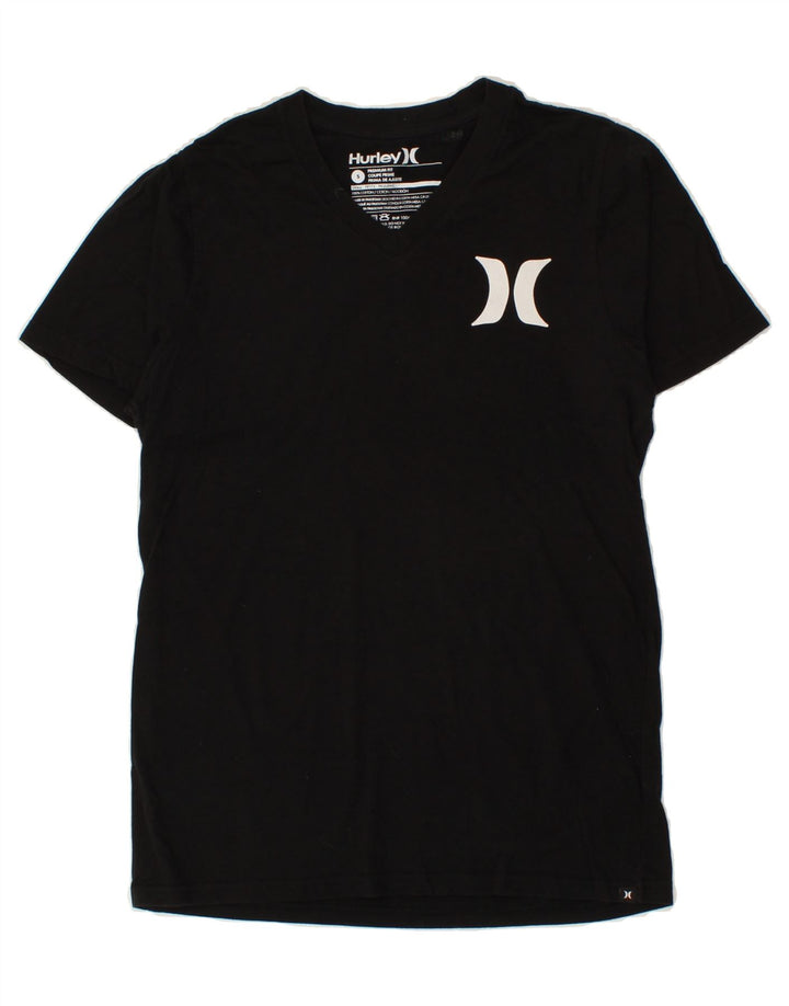 HURLEY Mens Premium Fit T-Shirt Top Small Black Cotton Vintage Hurley and Second-Hand Hurley from Messina Hembry 
