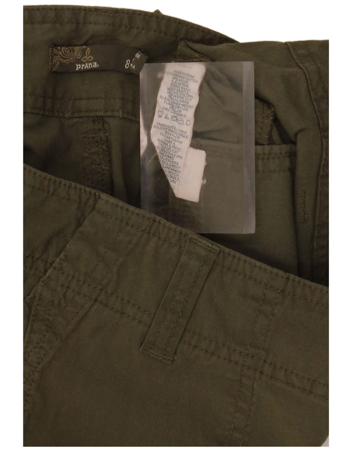 Prana Womens Cargo Shorts US 8 Medium W32 Khaki Cotton