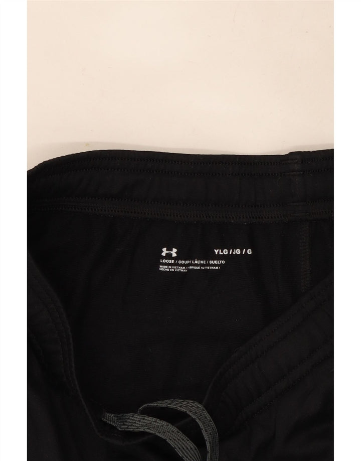Under Armour Boys Graphic Tracksuit Trousers 11-12 Years Large Black