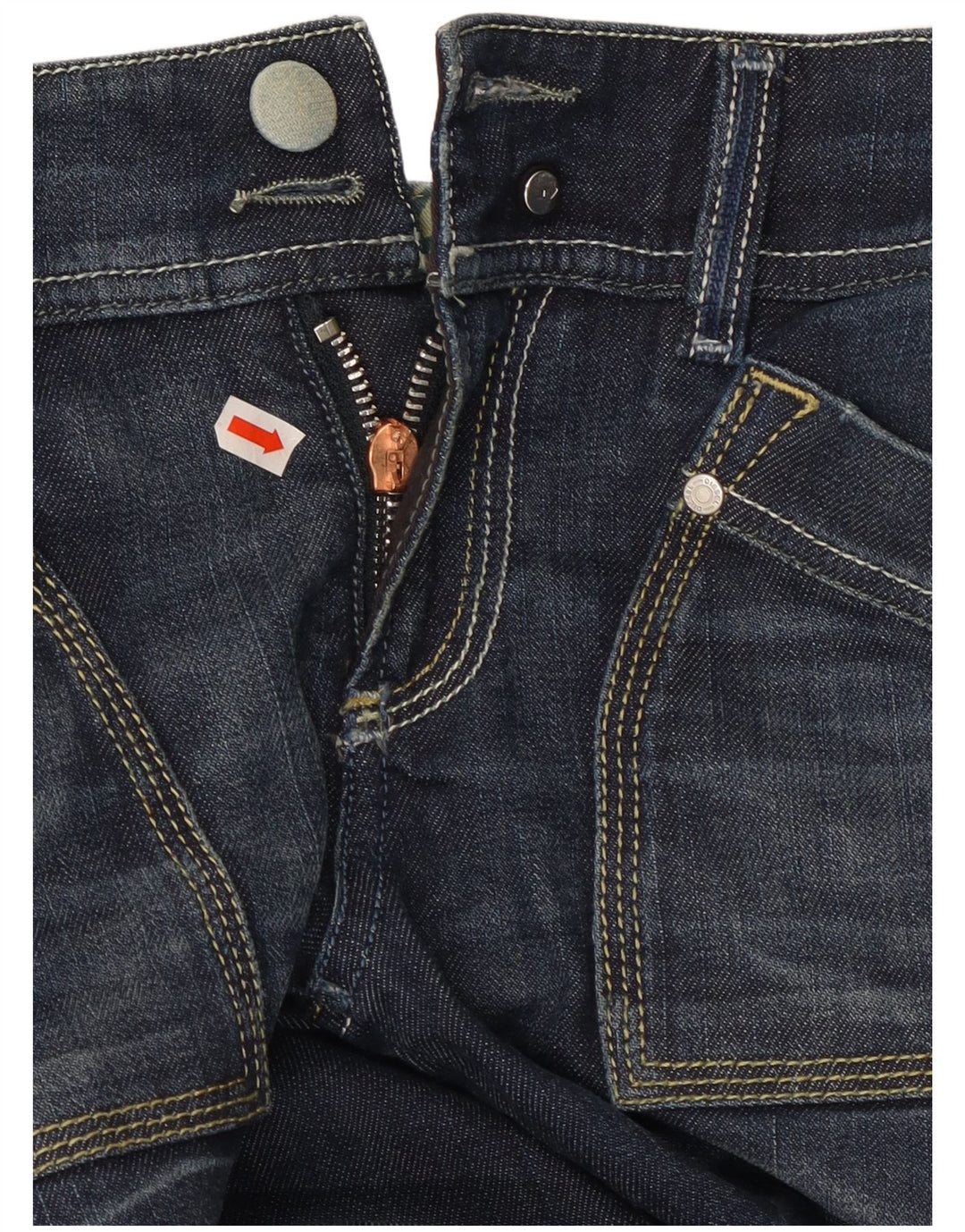 DIESEL Womens Reckfly Bootcut Jeans W26 L32 Navy Blue Cotton
