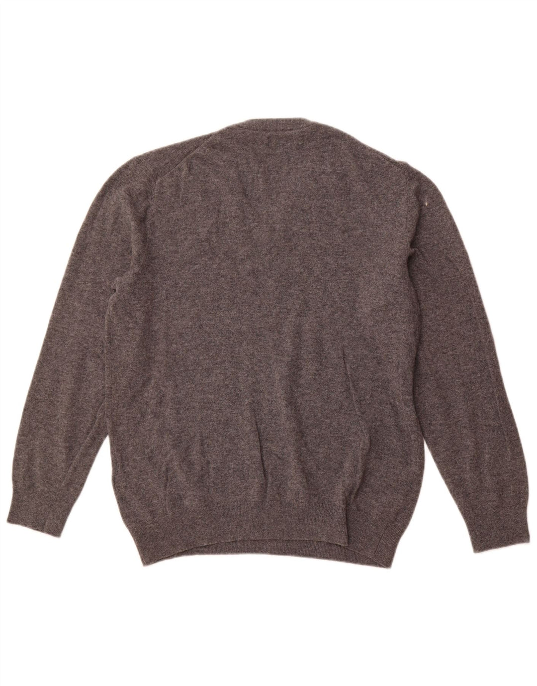 GANT Mens V-Neck Jumper Sweater 2XL Grey Lambswool
