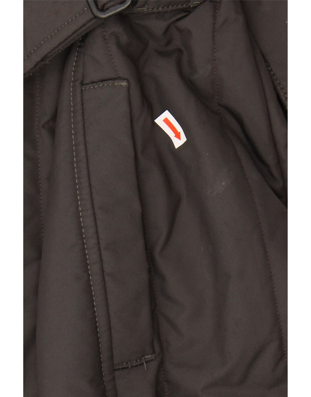 Refrigiwear Womens Hooded Padded Coat IT 46 Large Khaki Nylon