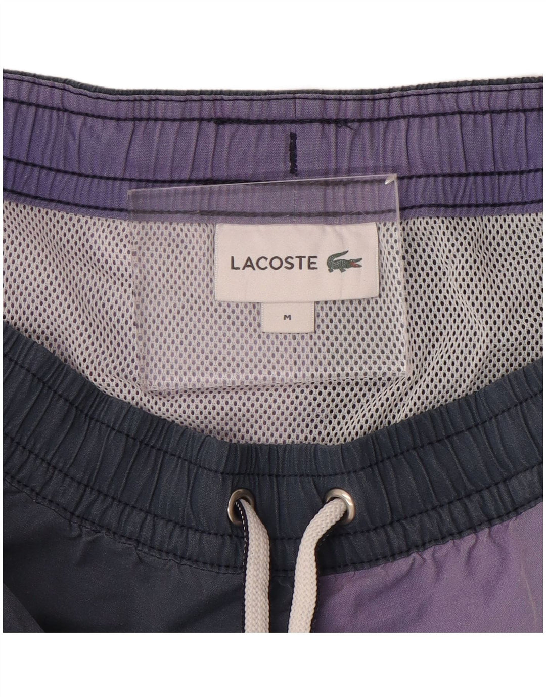 Lacoste Mens Graphic Swimming Shorts Medium Multicoloured Colourblock