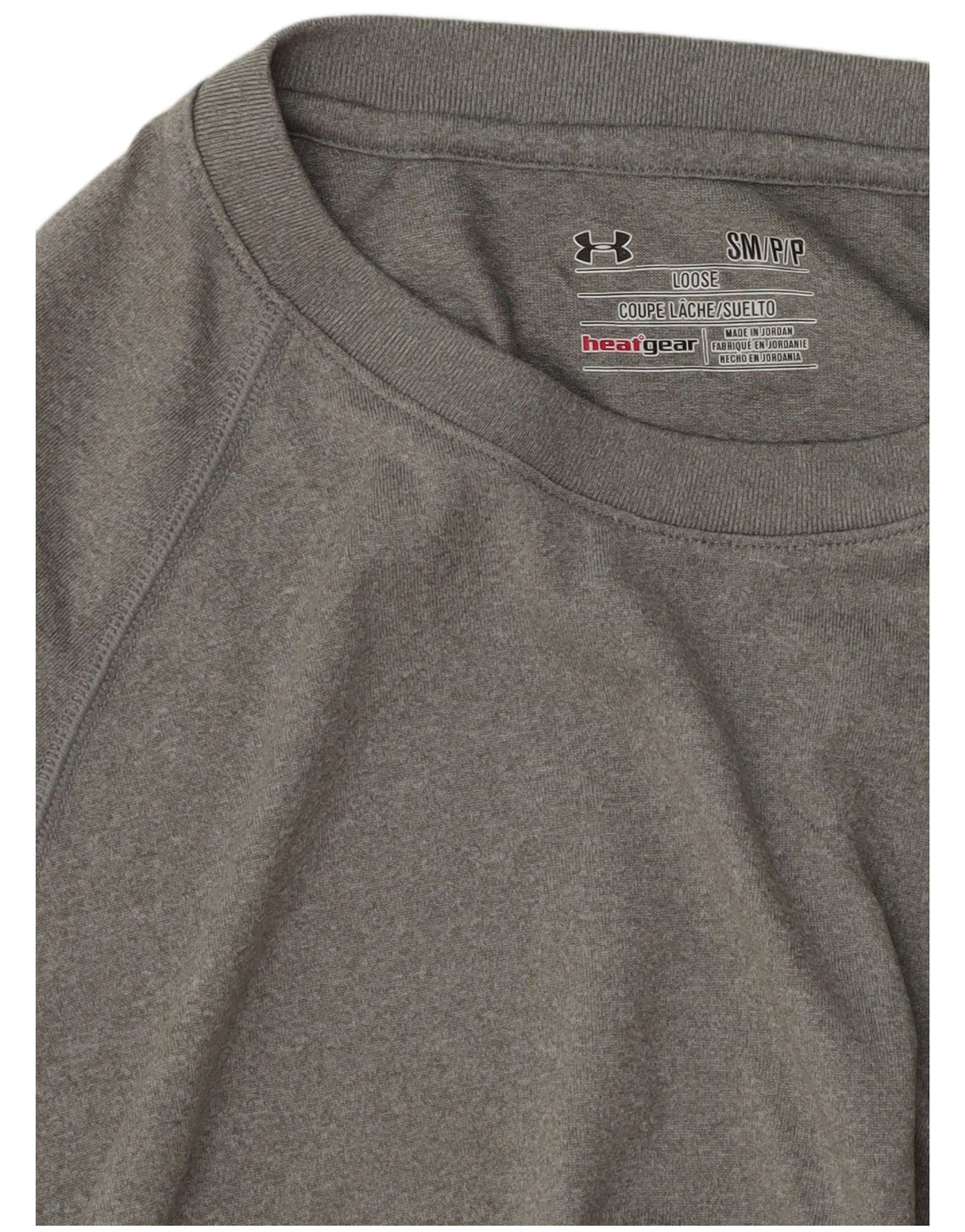 Under Armour Mens Heat Gear T-Shirt Top Small Grey Flecked