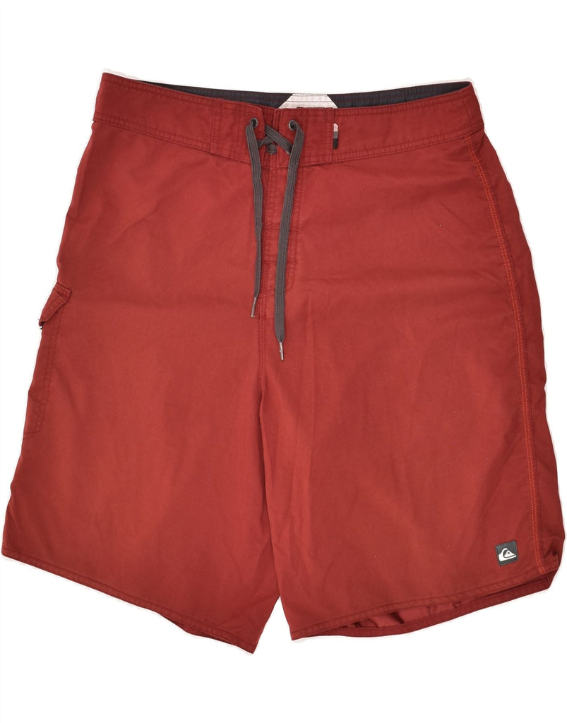 QUIKSILVER Mens Swimming Shorts Large Red | Vintage Quiksilver | Thrift | Second-Hand Quiksilver | Used Clothing | Messina Hembry 