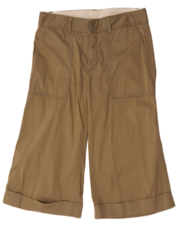 Gap Womens High Waist Capri Trousers US 8 Medium W32 L19 Beige Cotton