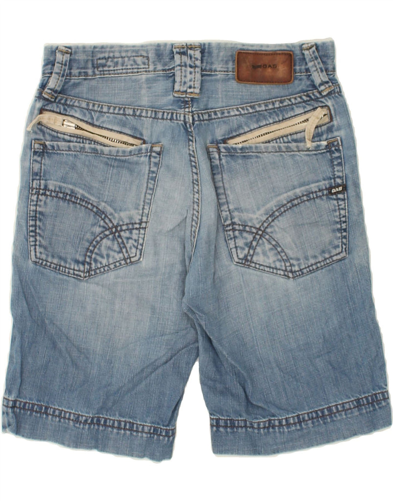 GAS Mens Denim Shorts W30 Medium Blue Cotton | Vintage Gas | Thrift | Second-Hand Gas | Used Clothing | Messina Hembry 