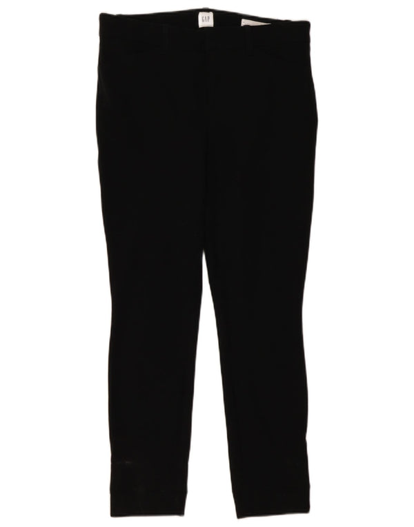 Gap Womens Skinny Chino Trousers US 6 Medium W32 L27 Black Cotton