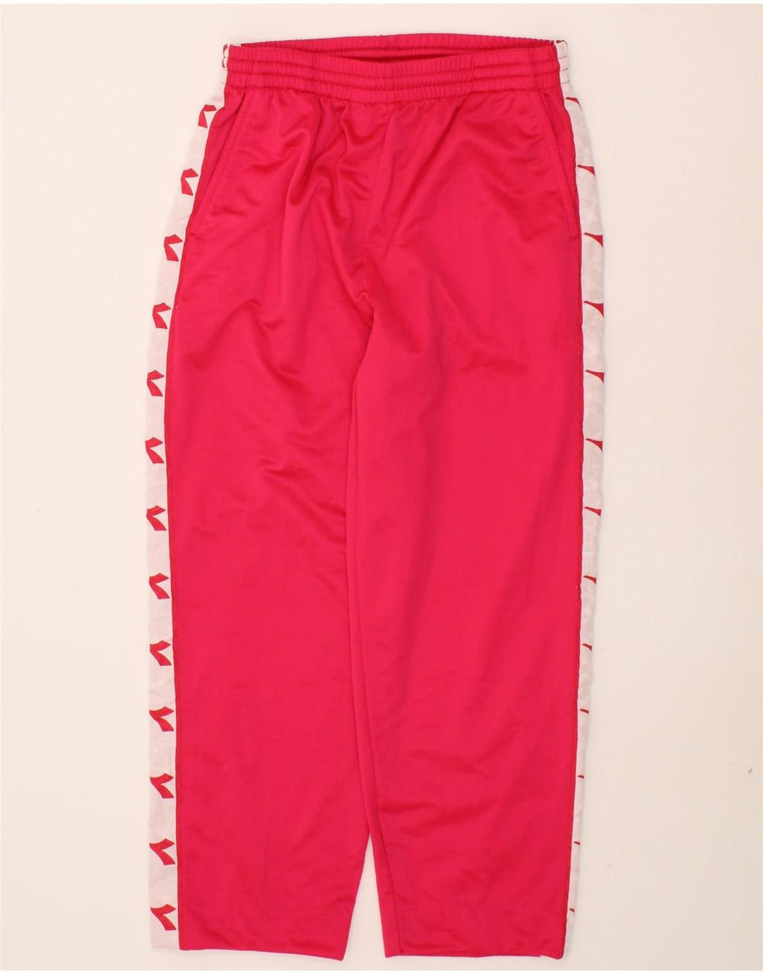 DIADORA Womens Graphic Tracksuit Trousers IT 46 Large Pink Polyester Vintage Diadora and Second-Hand Diadora from Messina Hembry 