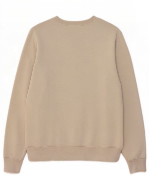 Nike Mens Graphic Sweatshirt Jumper Small Beige Cotton